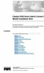 Cisco 6500 - Catalyst Series 10 Gigabit EN Interface Module Expansion Hinweis zur Installation