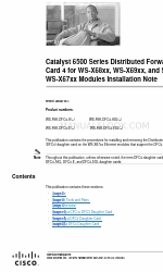 Cisco 6500 - Catalyst Series 10 Gigabit EN Interface Module Expansion Hinweis zur Installation