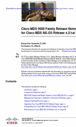 Cisco 9124 - mds multilayer fabric switch Примечание к выпуску