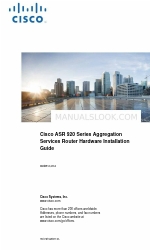 Cisco ASR-920-4SZ-A Hardware Installation Manual