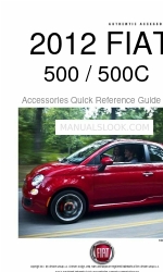 Fiat Blue&Me 2012 500 Abarth Aksesuarlar Hızlı Referans Kılavuzu