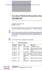 Cisco C-series Nexus 5010 Release Release