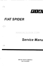 Fiat Spider 124 1980 Manual de servicio