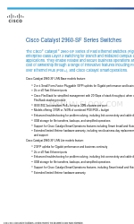 Cisco Catalyst 2960-SF Series Lembar data