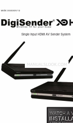 DigiSender DGXDSDV112 Installation Manual