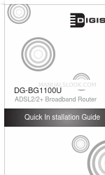 Digisol DG-BG1100U Instrukcja szybkiej instalacji