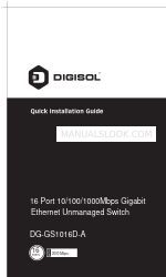 Digisol DG-GS1016D-A Руководство по быстрой установке