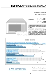 Sharp Carousel R-1200 Руководство по эксплуатации