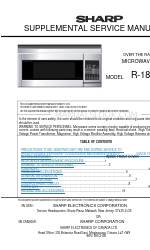 Sharp Carousel R-1874 Supplemental Service Manual