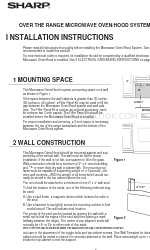 Sharp Carousel R-1874 Installation Instructions Manual