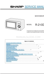 Sharp Carousel R-210D Instrukcja serwisowa