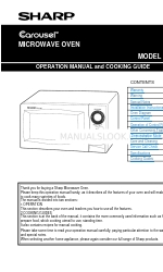 Sharp Carousel R-210F Operation Manual And Cooking Manual