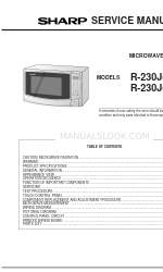 Sharp Carousel R-230J Panduan Servis