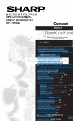 Sharp Carousel R-230K Operation Manual