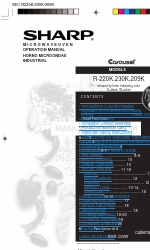 Sharp Carousel R-230K Manuel d'utilisation