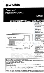 Sharp Carousel R-2V58 Manuale di funzionamento e manuale di cucina