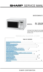 Sharp Carousel R-350F Service-Handbuch