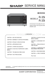 Sharp Carousel R-350YW Manual de serviço