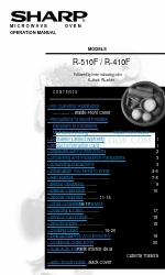 Sharp Carousel R-510FW Operation Manual