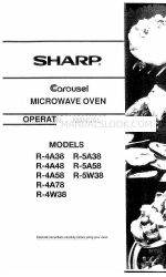 Sharp Carousel R-5A38 Panduan Pengoperasian