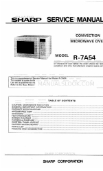 Sharp Carousel R-7A54 Manual de serviço