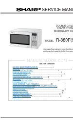 Sharp Carousel R-880F Manual de servicio