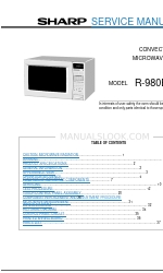 Sharp Carousel R-980E Instrukcja serwisowa