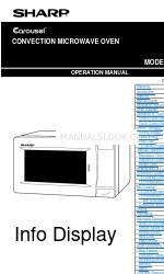 Sharp Carousel R-980E Manual de operação