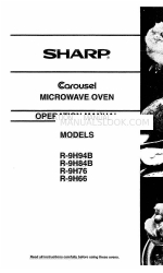 Sharp Carousel R-9H84B Manual de instrucciones