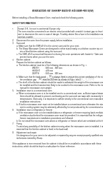 Sharp EBR-4810 Manuel d'instructions d'installation