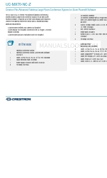 Crestron UC-MX70-NC-Z 빠른 시작 매뉴얼