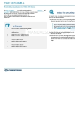 Crestron 2058872 Быстрый старт