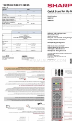 Sharp 32BC1KE Quick Start Setup Manual