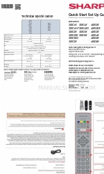 Sharp 32BC3K Instrucciones de uso Inicio rápido Manual de configuración