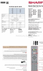 Sharp 32BC6K Betriebsanleitung Schnellstart-Setup-Handbuch