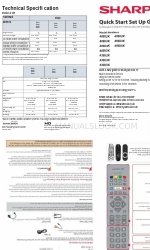 Sharp 43BJ2K Quick Start Setup Manual