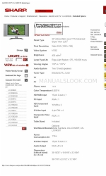 Sharp Aquos LC 20B2UB Specification Sheet