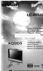 Sharp Aquos LC 20S4U Bedieningshandleiding