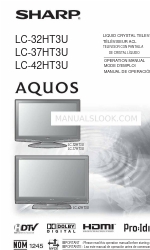 Sharp Aquos LC 32HT3U Manuale operativo