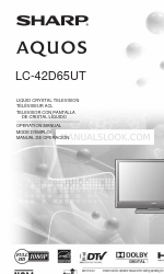 Sharp Aquos LC 42D65UT Manuale operativo