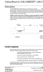 Crestron C2N-CAMIDSPT Ficha de datos