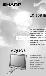 Sharp AQUOS LC-20S1E Bedieningshandleiding