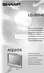 Sharp Aquos LC-20S4E Manual de instrucciones