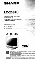 Sharp Aquos LC-20S7U Manual de instrucciones