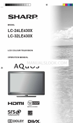 Sharp Aquos LC-24LE430X Руководство по эксплуатации