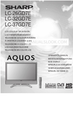 Sharp Aquos LC-26GD7E Betriebshandbuch