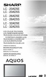 Sharp Aquos LC-32AD5E Manuale operativo