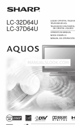 Sharp AQUOS LC-32D64U Руководство по эксплуатации