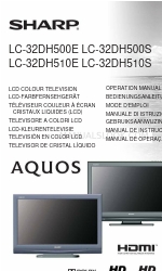 Sharp AQUOS LC-32DH500E Bedieningshandleiding