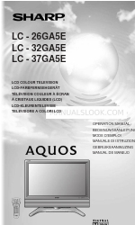 Sharp AQUOS LC-32GA5E Посібник з експлуатації